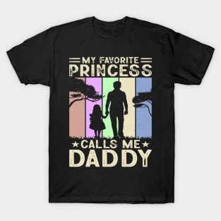 Funny Father's Day My Princess Calls Me Daddy T-Shirt